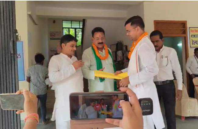 Two candidates filed nominations against Samrat Chaudhary