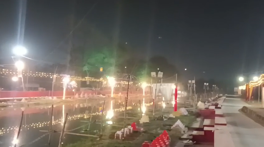 Altars decorated, preparations for Armpur Chhath Mahapuja Ghat on final stage