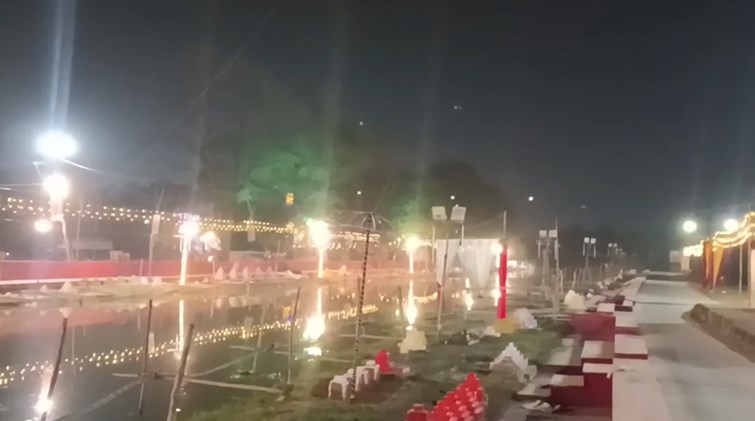 Altars decorated, preparations for Armpur Chhath Mahapuja Ghat on final stage