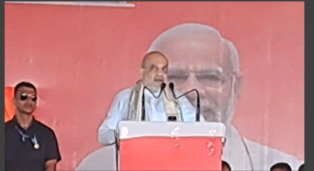grihmantri amit shah ne munger mai kiya chunavi sabha