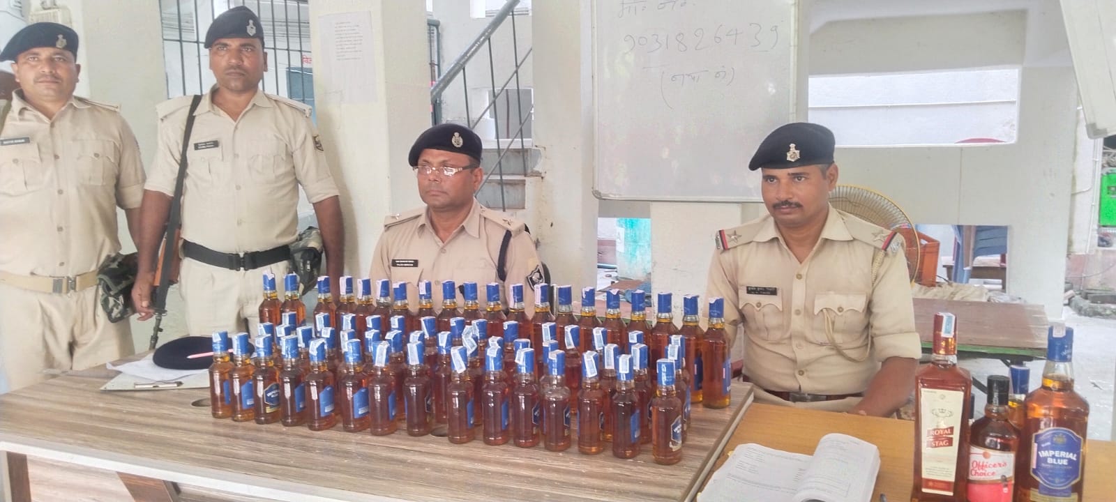 Foreign liquor worth Rs 5 lakh seized from luxury car in Nawada, businessman arrested