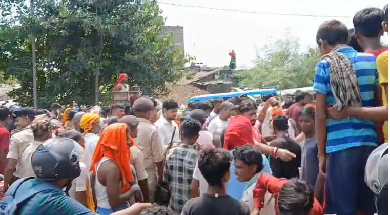 Angry villagers blocked NH for five hours