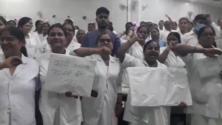 Big movement of nurses, crisis on treatment of patients, impact on elections