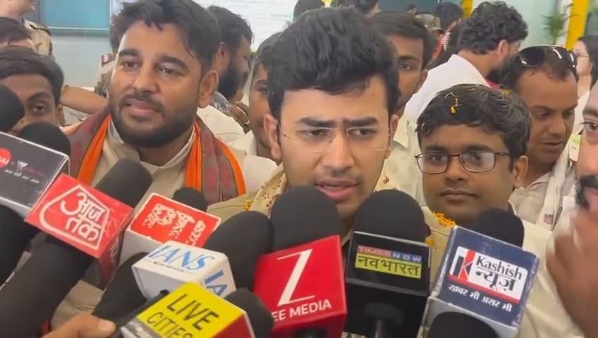Tejasvi Surya inaugurated the BJP Yuva Shankhnaad Sammelan, said- it is necessary to bring back the current government...