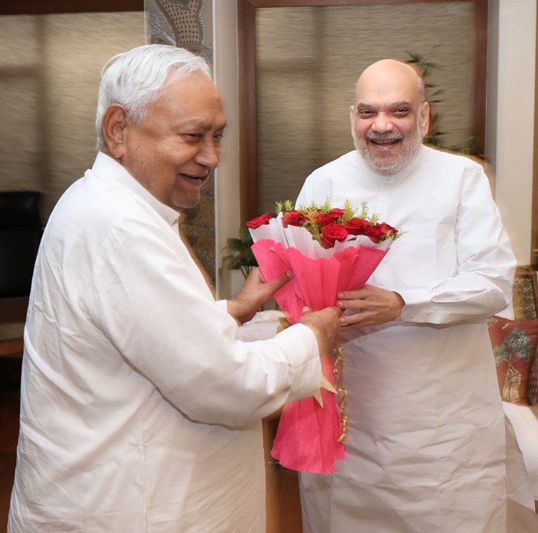Home Minister Amit Shah arrives at Hotel Maurya, will visit Bihar
