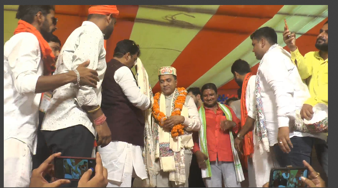 goa ke cm dr.pramod sawant pahunche darbhanga 