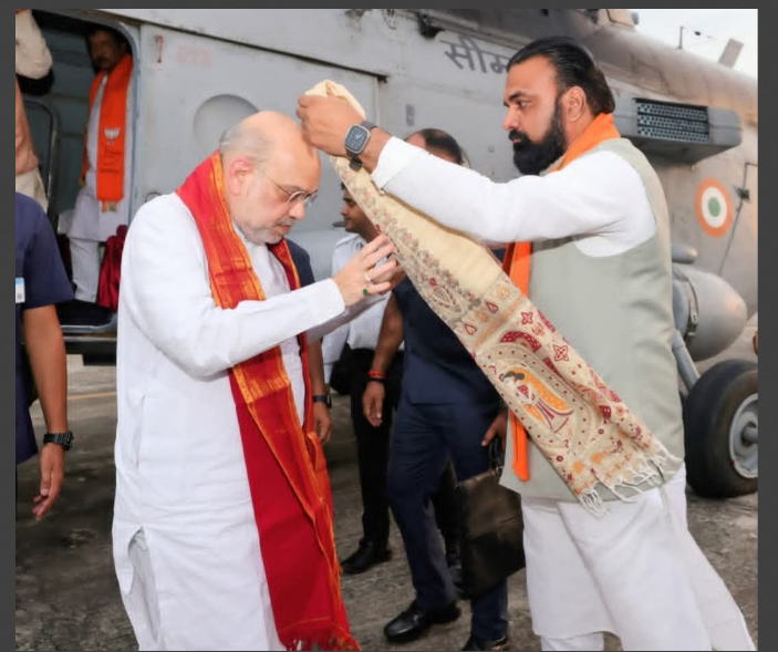 kendriye grih mantri amit shah pahunche patna 