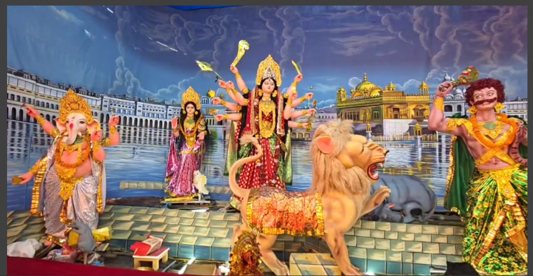 bokaro sector 2 c puja pandal mai khula maa ka pat 