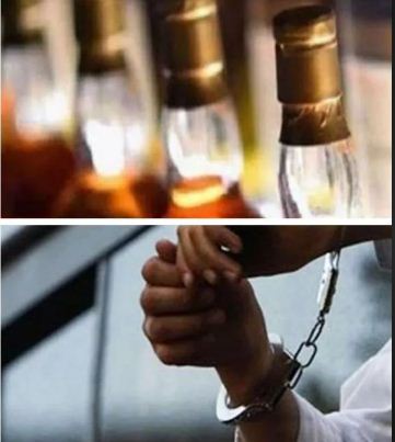 bihar police ka awaidh sarab par nakel