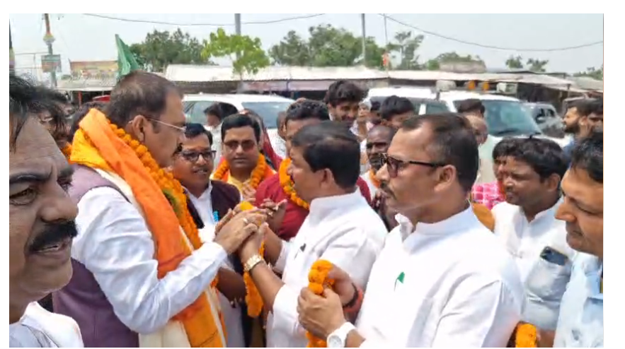 saharsa mai bhajpa ka shakti pradarshan 