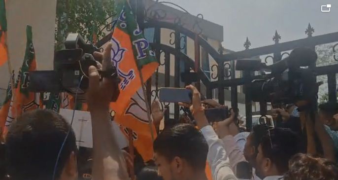 ranchi mein bjp ka hallabol