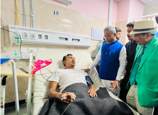 ranchi mein anshan par baithe chatra ki bigdi tabiyat