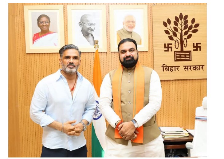 abhineta sunil shetti ne cm samrat se ki mulakat