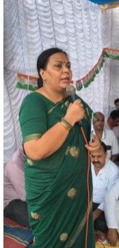 dumka mein congress ka dharna