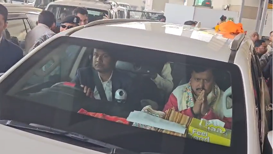 Senior leaders gathered to welcome Nitin Naveen.