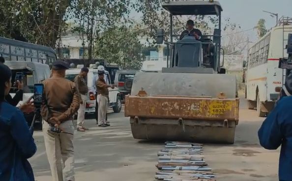 ranchi police action mein