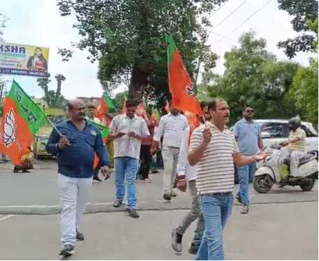 saraikela mein himanshu hatyakand ka virodh