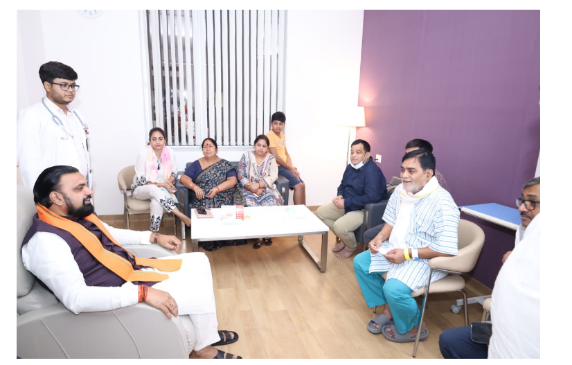 cm samrat chaudhary pahunche medanta aspatal
