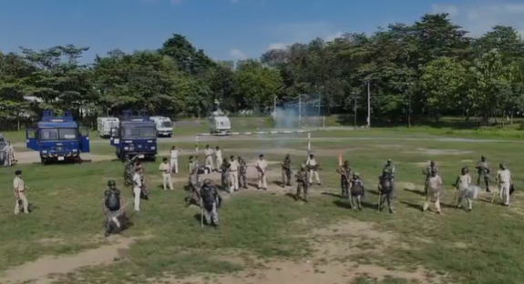 jamshedpur police ki danga rodhi mock drill