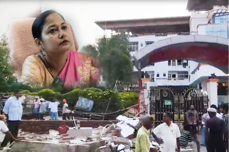sitamadhi mein bulldozer action