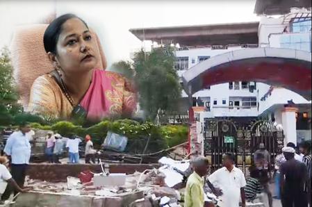 sitamadhi mein bulldozer action
