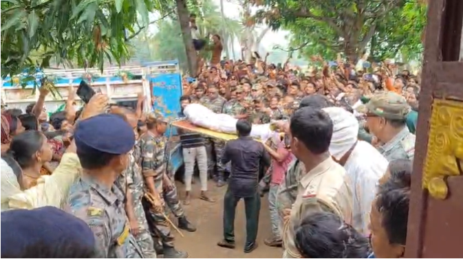 deoghar mein double murder se sansani