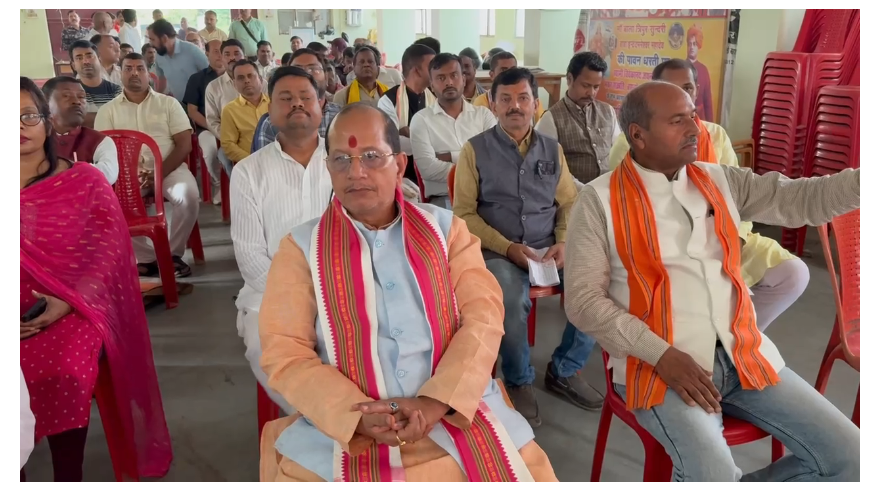 dypti cm vijay sinha pahunche lakhisarai 