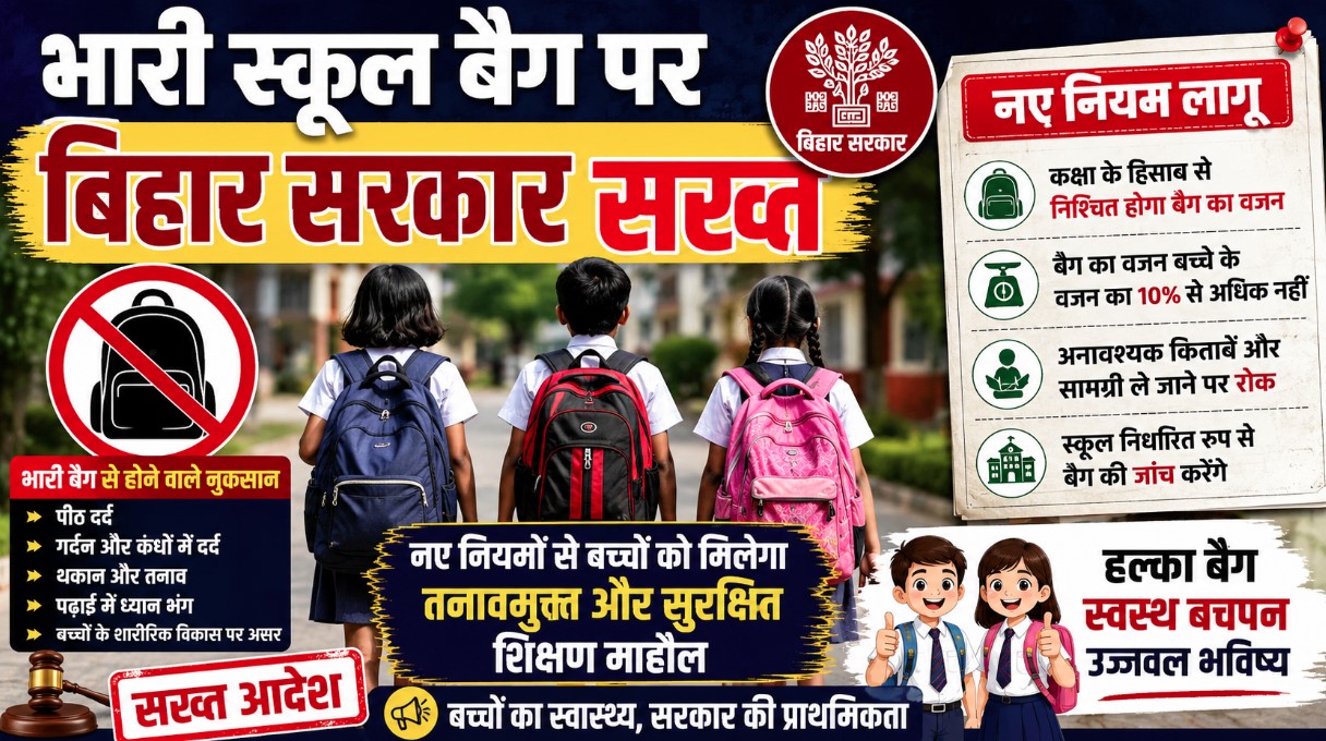 Bihar government cracks down on heavy school bags