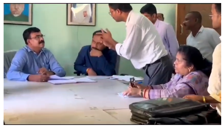 jharkhand ke ceo k.ravi kumar pahunche sahebganj
