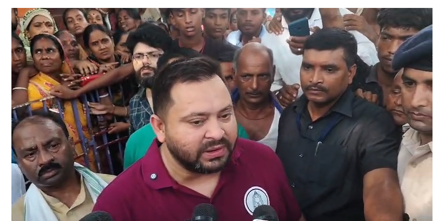 barhgrasta raghopur ke tirsiya pahunche tejaswi yadav