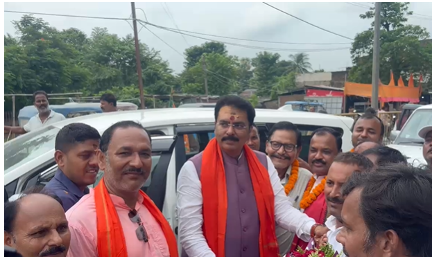 bjp adhyaksh sanjay sarawgi pahuchey purniya